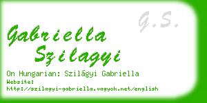 gabriella szilagyi business card